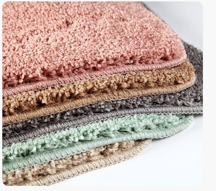 Cake Velvet Bathroom Anti-slip Floor Mat Bathroom Entrance Absorbent Door Mat Bedroom Entrance Carpet