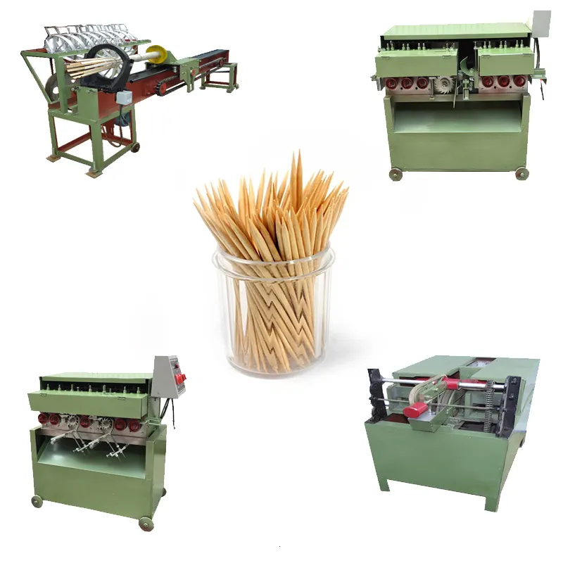 Professional bamboo toothpick making machines toothpick production line set