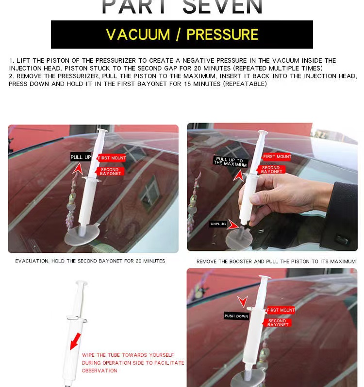 Car Glass windshield repair kit OEM liquid windscreen repair tool