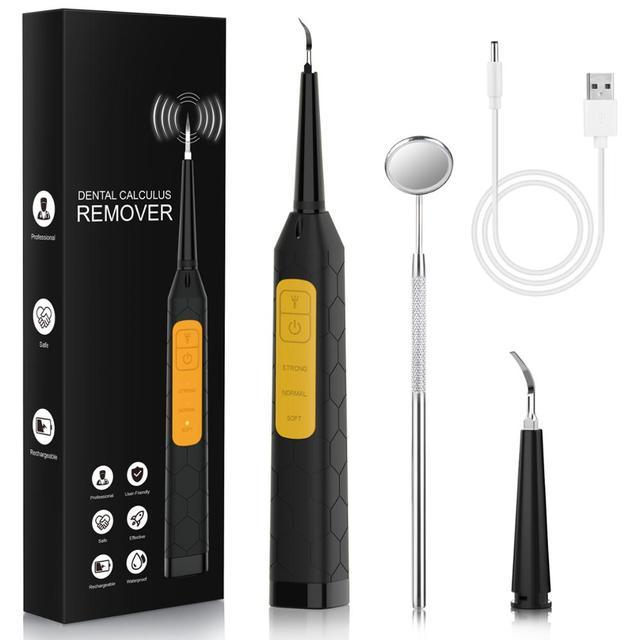 ZXTECH Professional Teeth Polishing Cleaning Tools Ultrasonic Tooth Cleaner Electric Calculus Plaque Remover with Mouth Mirror