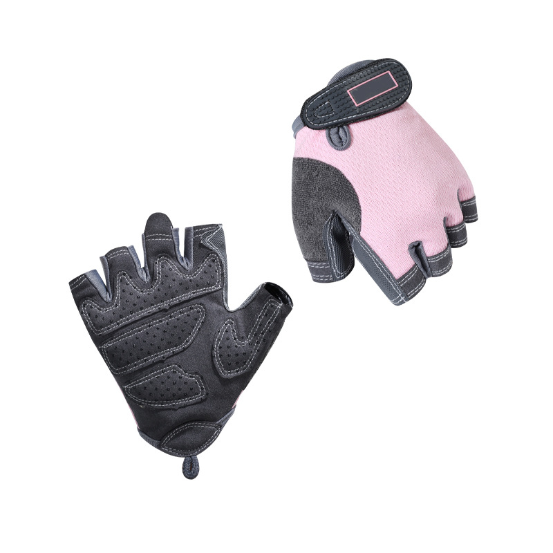 Custom Logo Non-slip Wear-resistant Half-finger Yoga Training Sports Cycling Gym Gloves