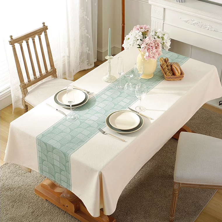 Wholesale Nordic Style Light Luxury Thickened Cotton Linen Waterproof and Oil Resistant Home Decoration Tablecloths Table Cover