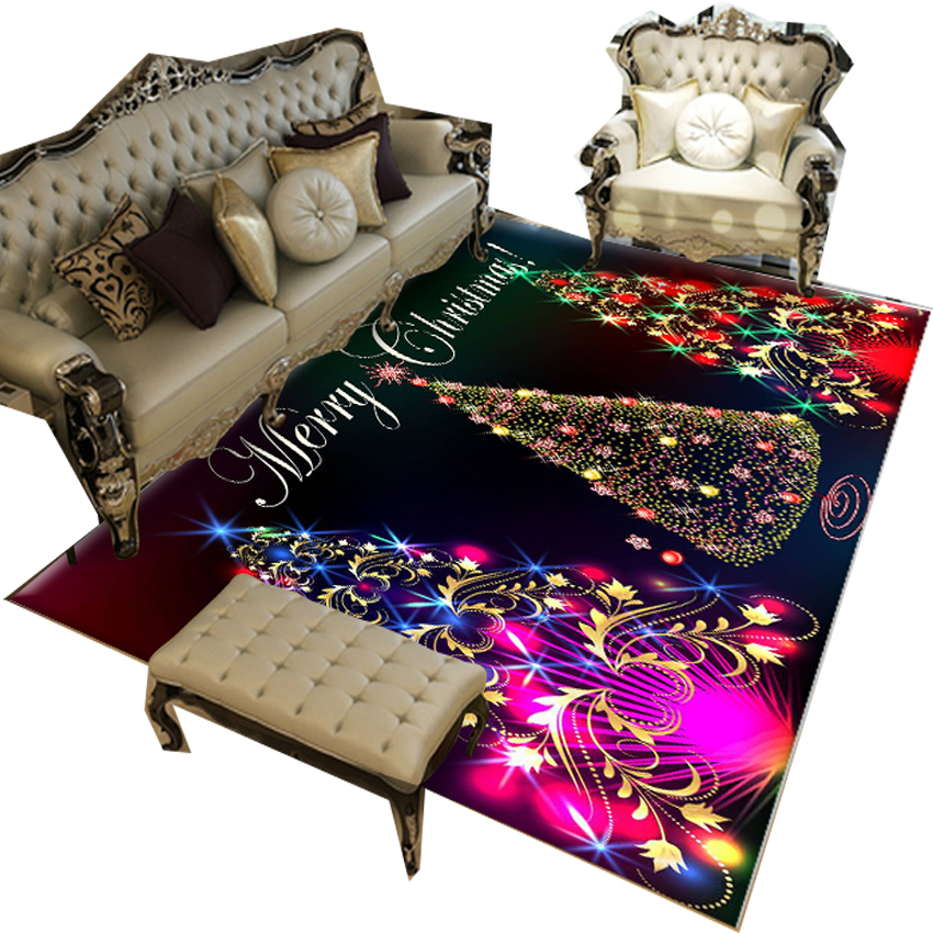 Colorful custom Halloween Anti Slip Crystal Velvet Welcome Easter Day Carpet Pattern christmas rug 3d Doormat