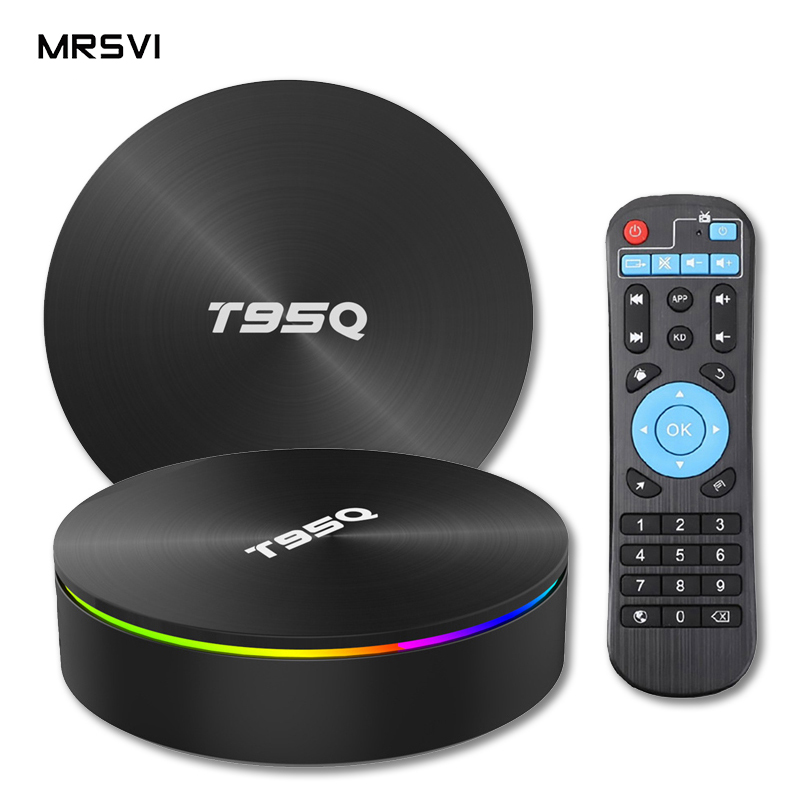 ТВ-приставка T95Q, Android 8,1, 4 + 32/64 ГБ, Wi-Fi 2,4/5,8 ГГц