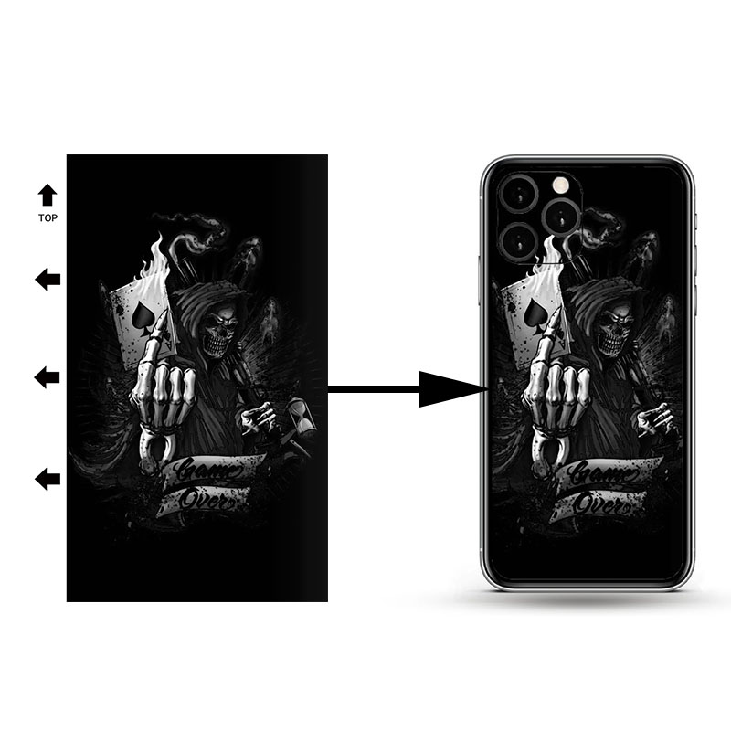 Заводская 3D-наклейка на заднюю панель для iPhone Samsung Huawei