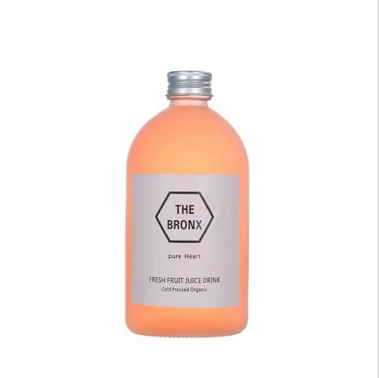Boston Round 8Oz 16Oz 32Oz Glass Bottles Cold Brew Coffee Kombucha Glass Bottle With Screw Cap With Bottleneck