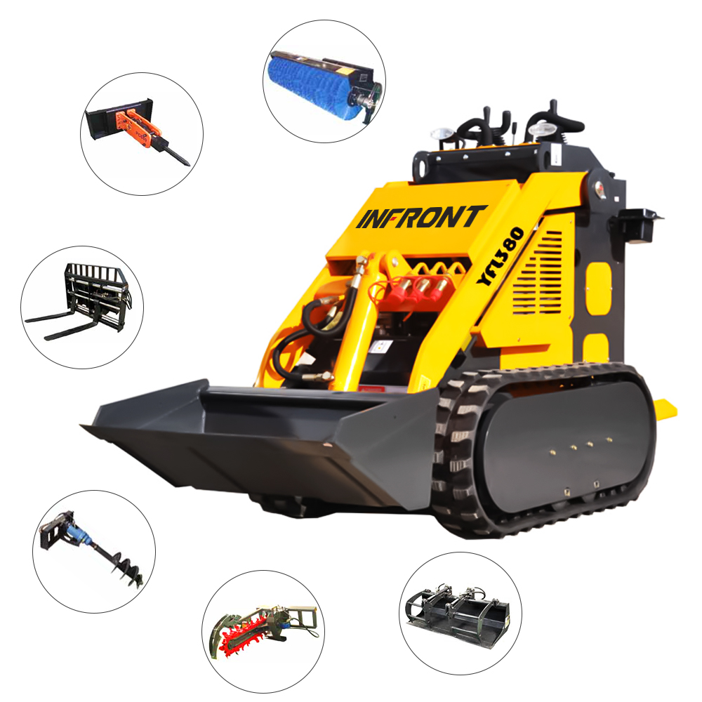 Infront YF380 Гусеничный мини-погрузчик с бортовым поворотом skidsteer на продажу