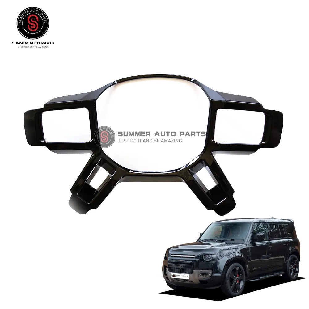 2020 ABS GLOSSY BLACK STEERING WHEEL KIT Universal Car Accessories For Land Rover Defender 90/110 2020-2022