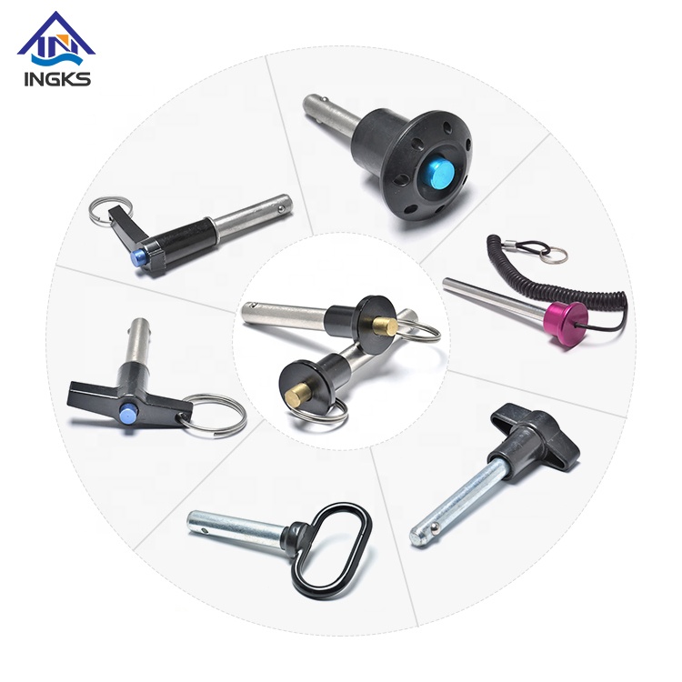 Metric Inch Sizes Button Head T L Flower Shape Handle Quick Release Ball Lock Pins With Pin Locking