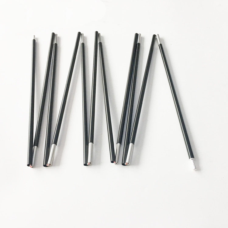 Bright spray black aluminum alloy tent tube
