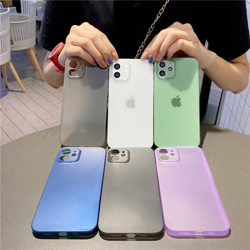 Роскошный Ультратонкий Мягкий матовый чехол 0,2 мм из полипропилена для iPhone 12 11 Pro max, зеленый чехол для телефона iphone 12