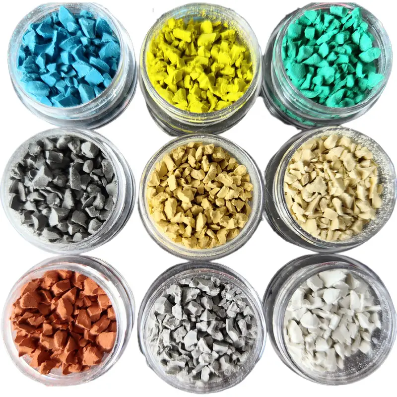 Chinese Factory Price Various Colors Large Particle Block Soft Rubber Crumb