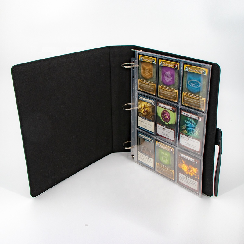 Мини Фотоальбом Padfolio, пластиковые кольца из полипропилена, Коллекция карточек MTG Yugioh, папка для колец