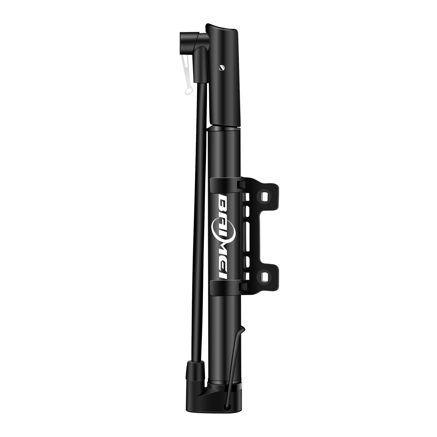 BAIMEI pump mini hand push aluminum alloy portable mountain bike bicycle basketball pump with car bracket