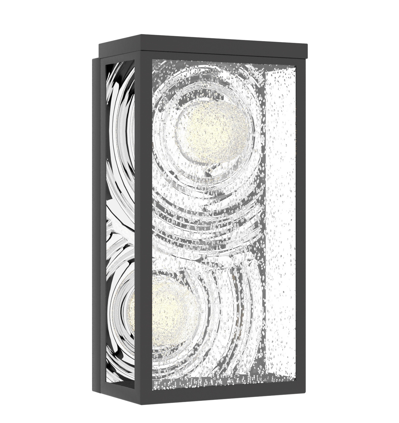 Classical design Black/Goldden LED 15W outdoor wall lighting cast clear texture