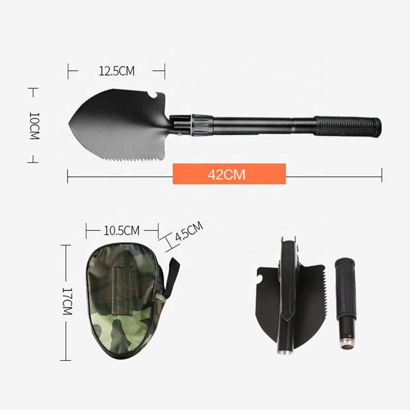 Outdoor Multifunction Steel Folding and Portable Camping Shovel Spade