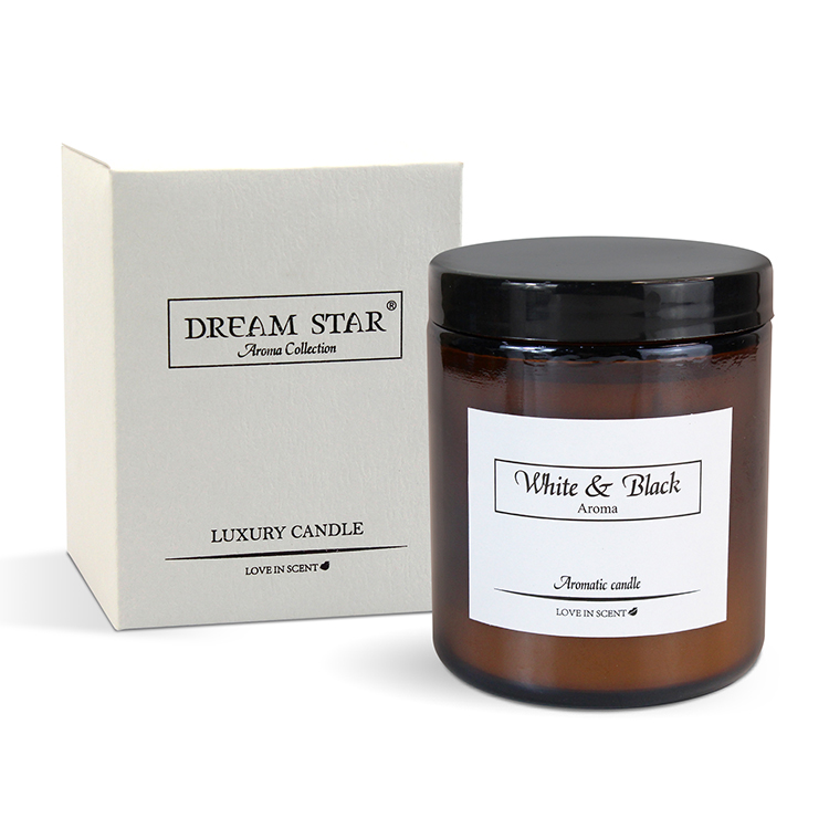 wholesale candle aromatica custom clear luxury candle jars glass jar with lid amber glass candle jar