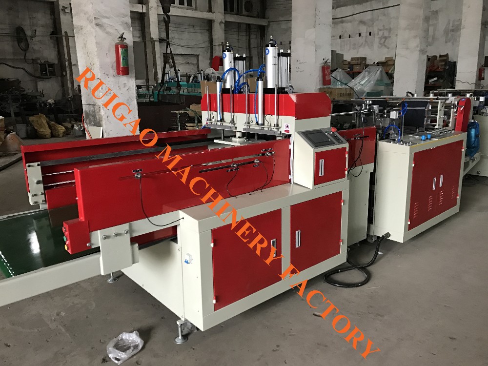 High speed full automatic shopping plastic corn starch bag making machine price