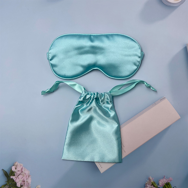 Частная марка, мягкая шелковая сатиновая маска для сна eyemask, дорожная маска для глаз с набором чехлов