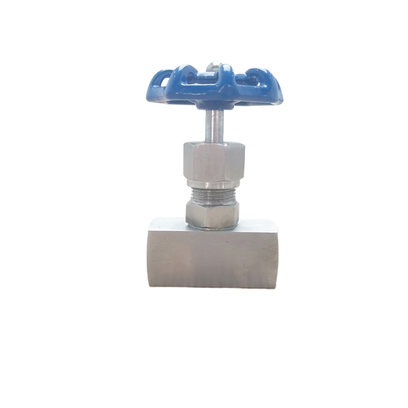 NPT BSPT 6000psi, высокое давление, синий маховик Npt, гнездовой, наружный, игольчатый клапан