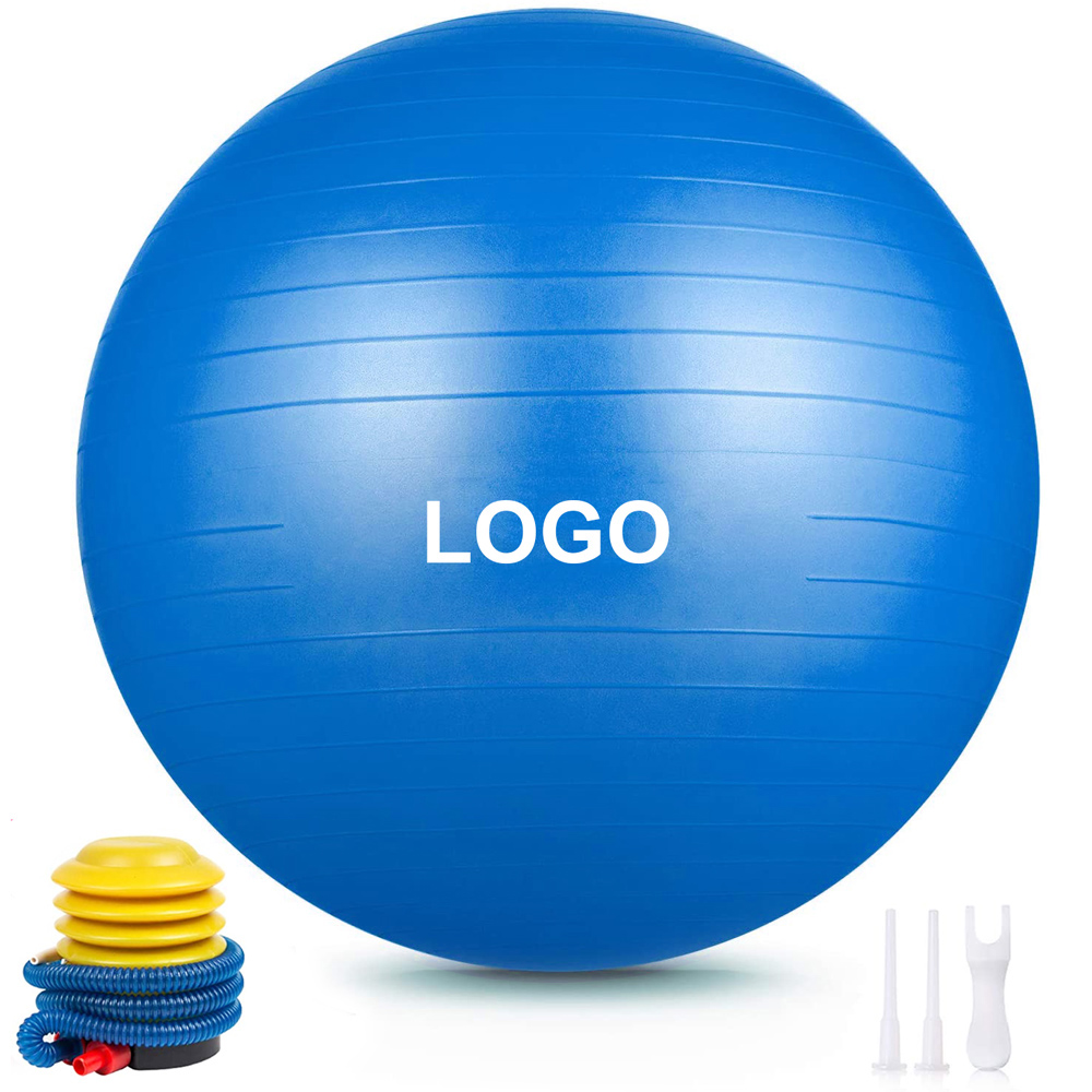 Non-slip Pvc Customized logo color Anti-burst Stability Gymnastic Exercise Yoga Balance Ball