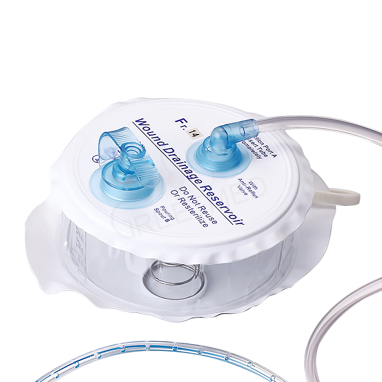 PVC 3 Spring Evacuator Closed Wound Drainage System Kits Chest Drainage System