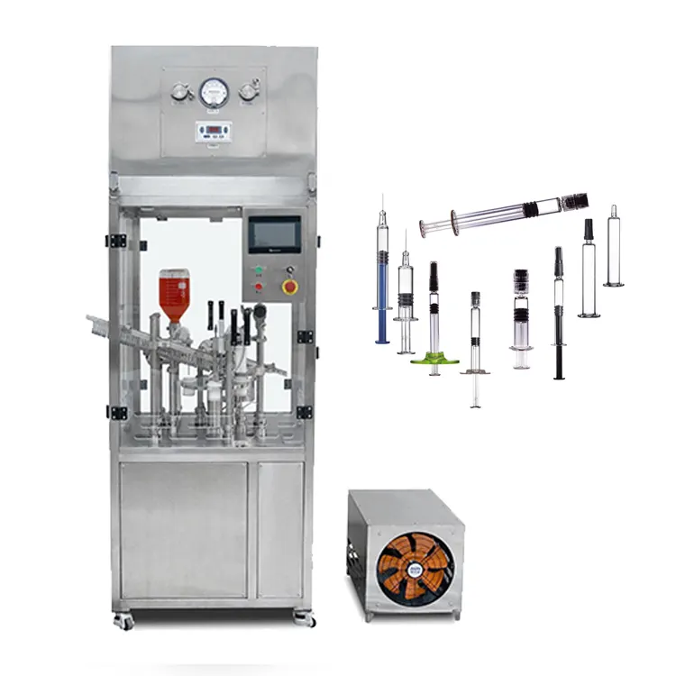 Automatic High Speed Facial Filler Cosmetics Syringe Aseptic Filling Machine Pre-Filled Syringe Filling Plugging Machine