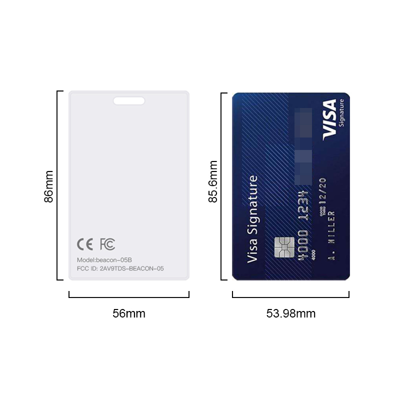 Носимый Ble5.2 nRF52811 водонепроницаемый ультратонкий Маяк для карт до 100 м NFC ID Ibeacon