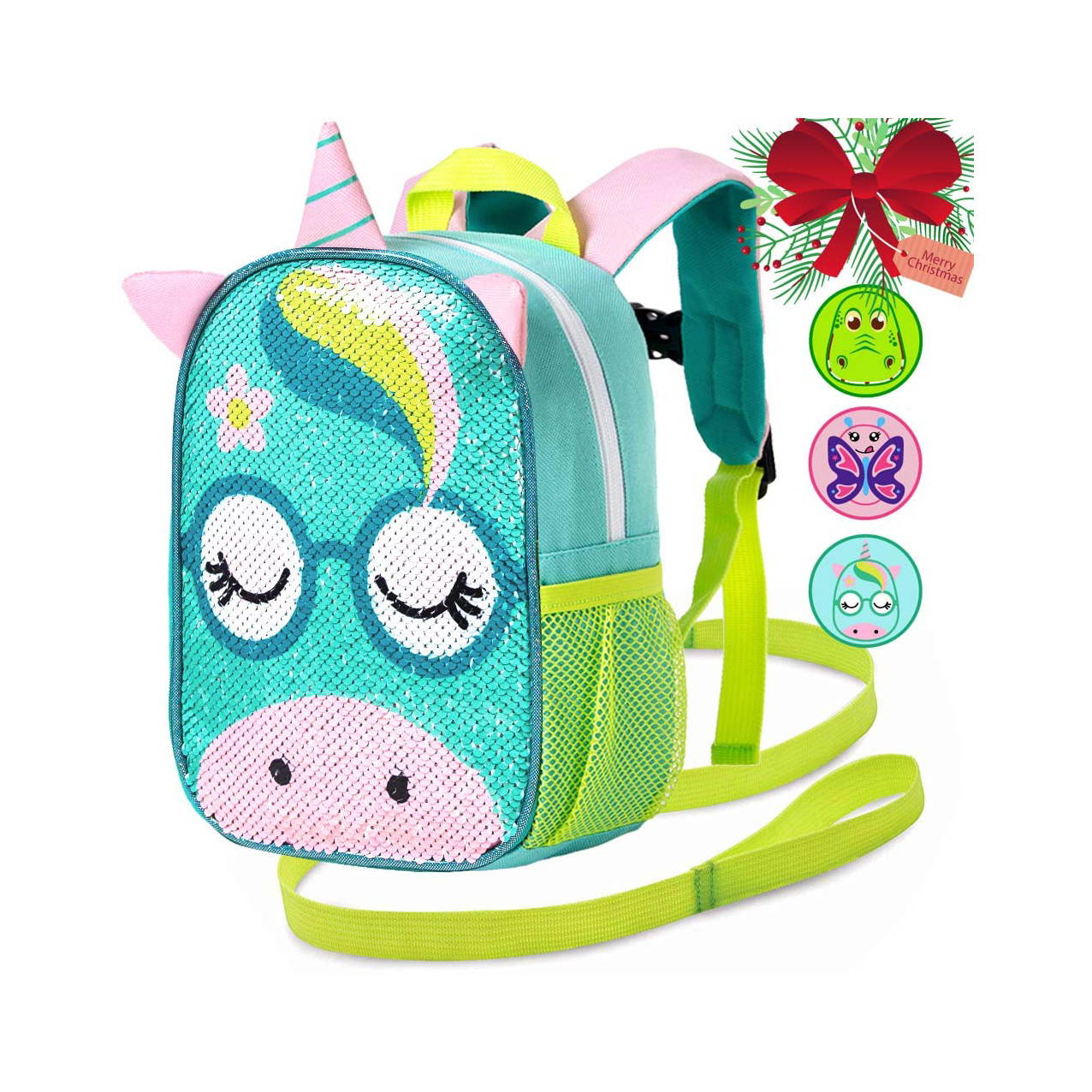 2022 New Design Sequins Glitter Lightweight Playful Toddler Children Backpack Preschool Backpack for Girl Boy