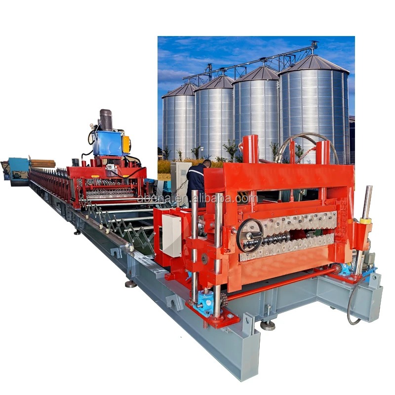 Automatic Steel Silo granary Corrugated Panel making machine Silo Water Tank Roll Forming Machine