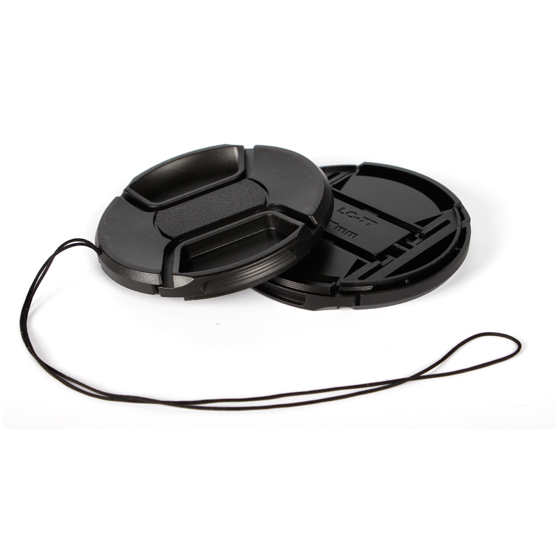 49 52 55 58 62 67 72 77 82 86mm Camera Lens cover center pinch Snap-on lens cover for canon nikon sony camera Lens without logo