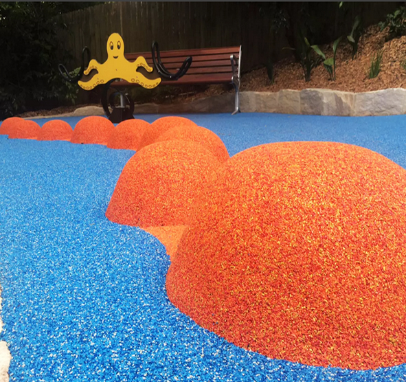EPDM гранулы wetpour резиновая мягкая детская площадка поверхность