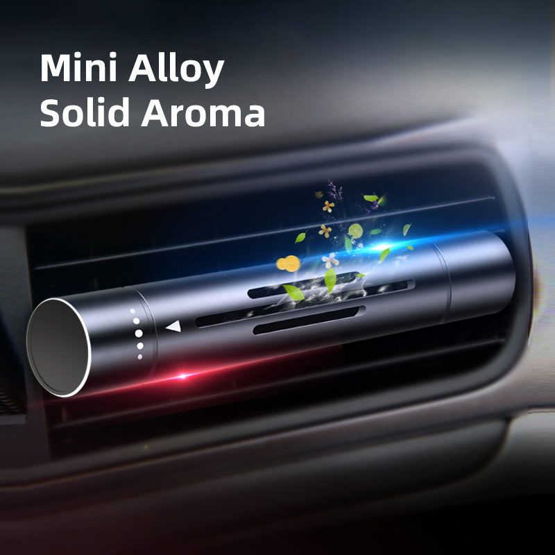 Оптовая продажа, мини-ароматизатор KUULAA OEM/ODM из алюминиевого сплава с 5 запахами, автомобильный освежитель воздуха, ароматические палочки с автомобильным диффузором