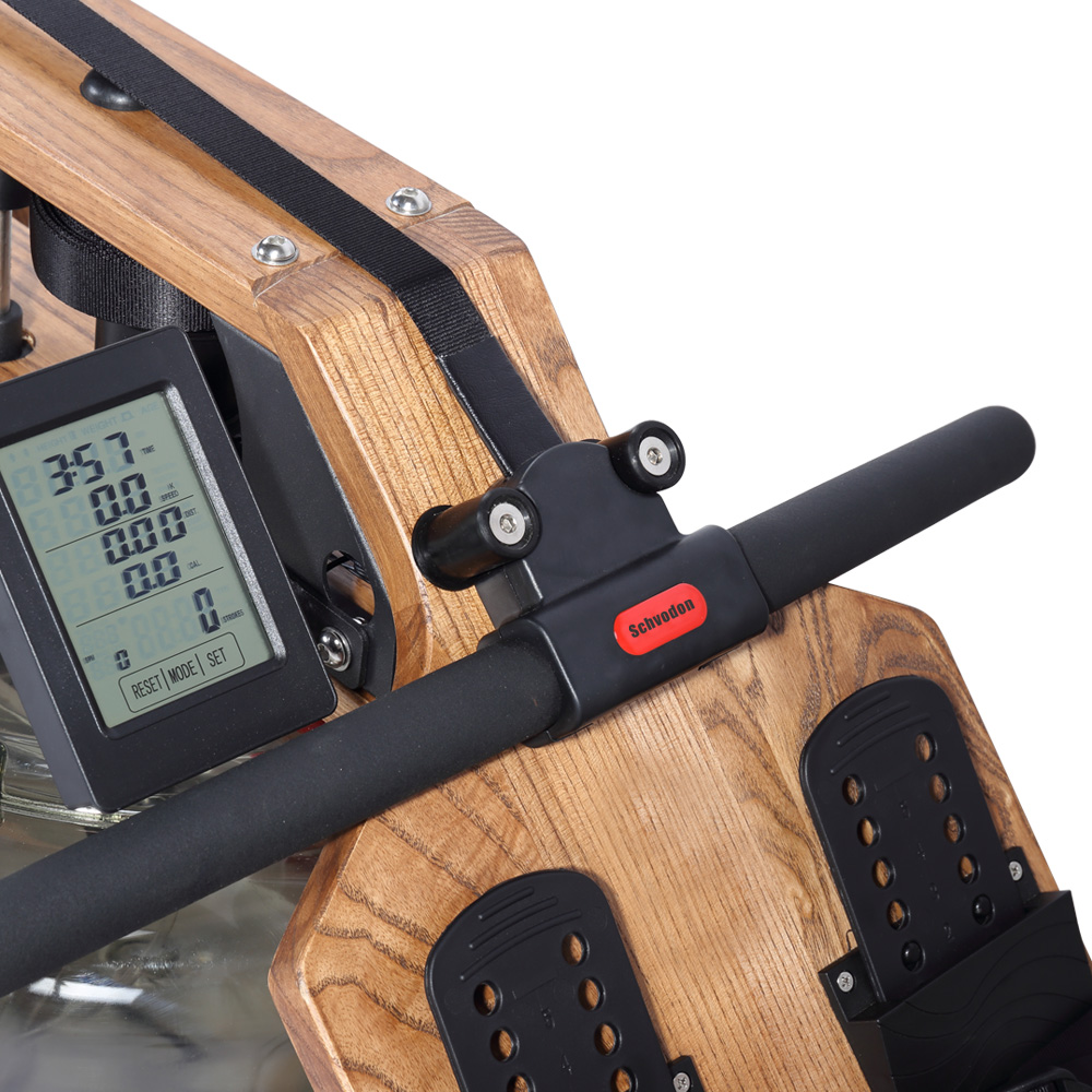 cheap price home gym head ash wood solid wooden water rowing machine rowing simulator