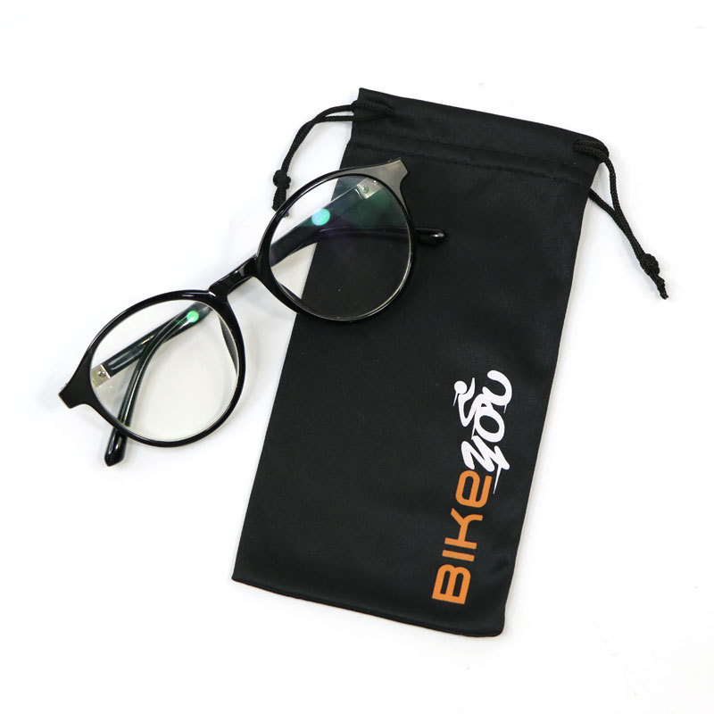 customized logo print Soft microfiber glasses case sunglasses pouch bag