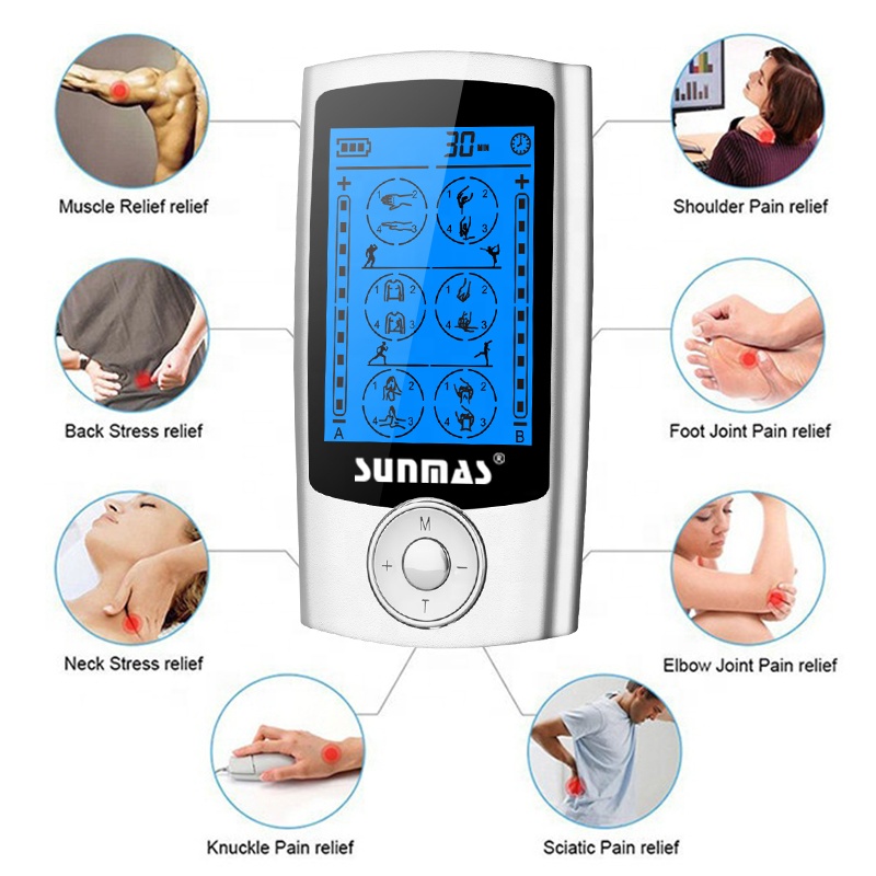 Electrodos Acupuncture Pain Relief Small Muscle Body Neck Back Electric Massager Tens Unit Machine