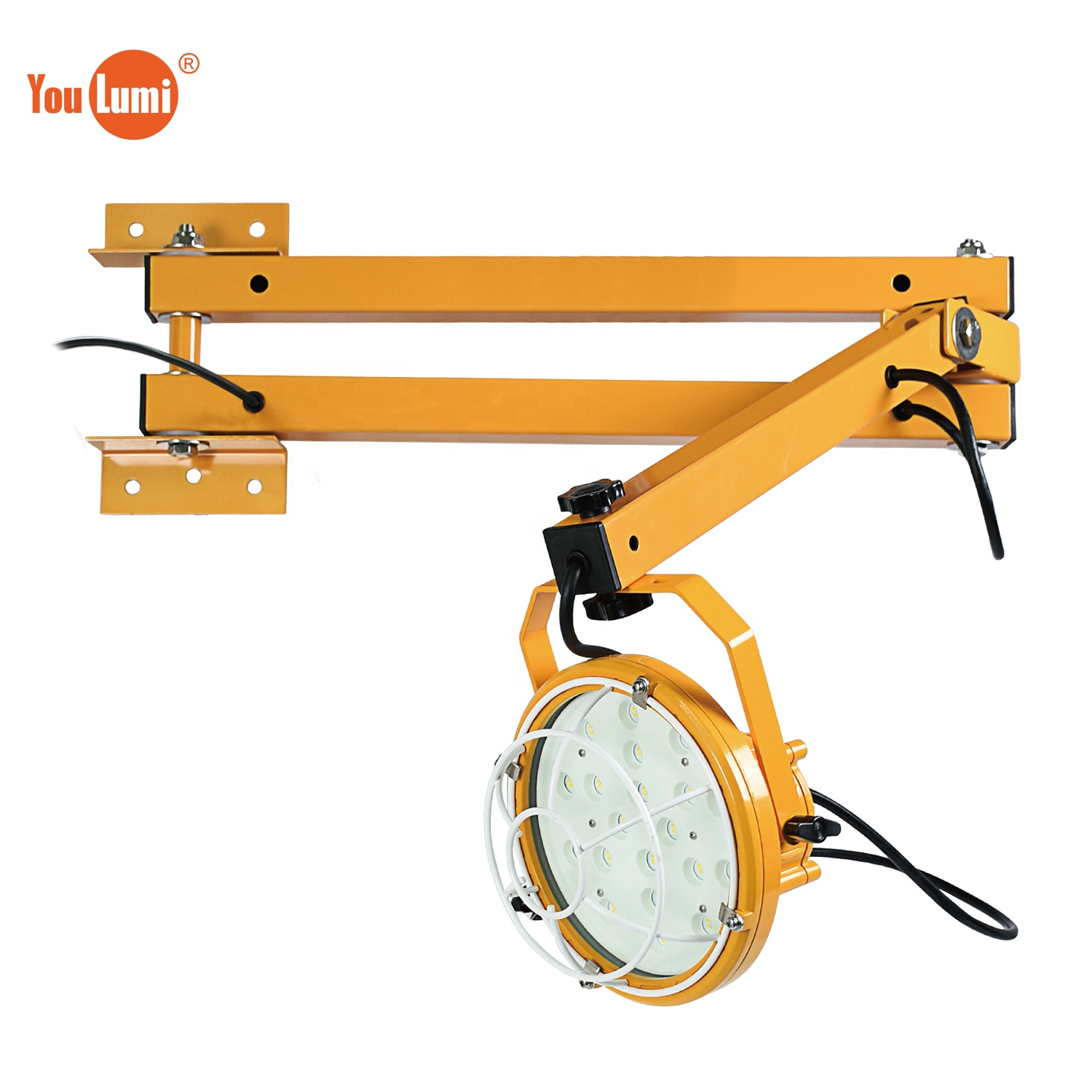 YOULUMI Loading Dock Light With Swing Arm For Tractor Trailers Loading And Unloading Lighting