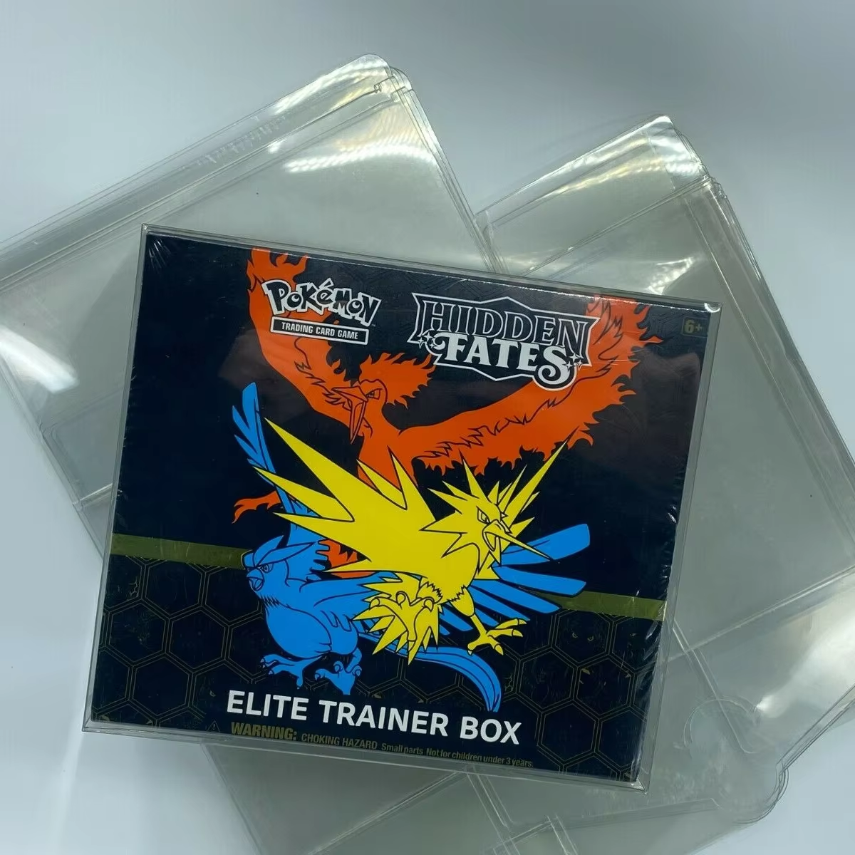 Dustproof PVC Pokemon Elite Trainer Box ETB Plastic Protector Case Protective Booster Box Display Showcase Plastic Storage Box