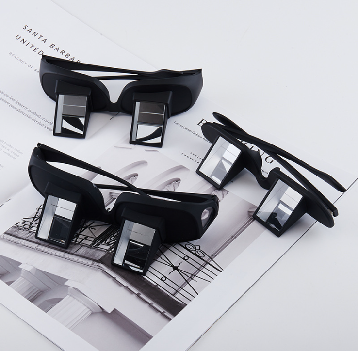 Lazy horizontal refraction glasses lying down reading and watching TV glasses cross-border explosion prism lazy glasses