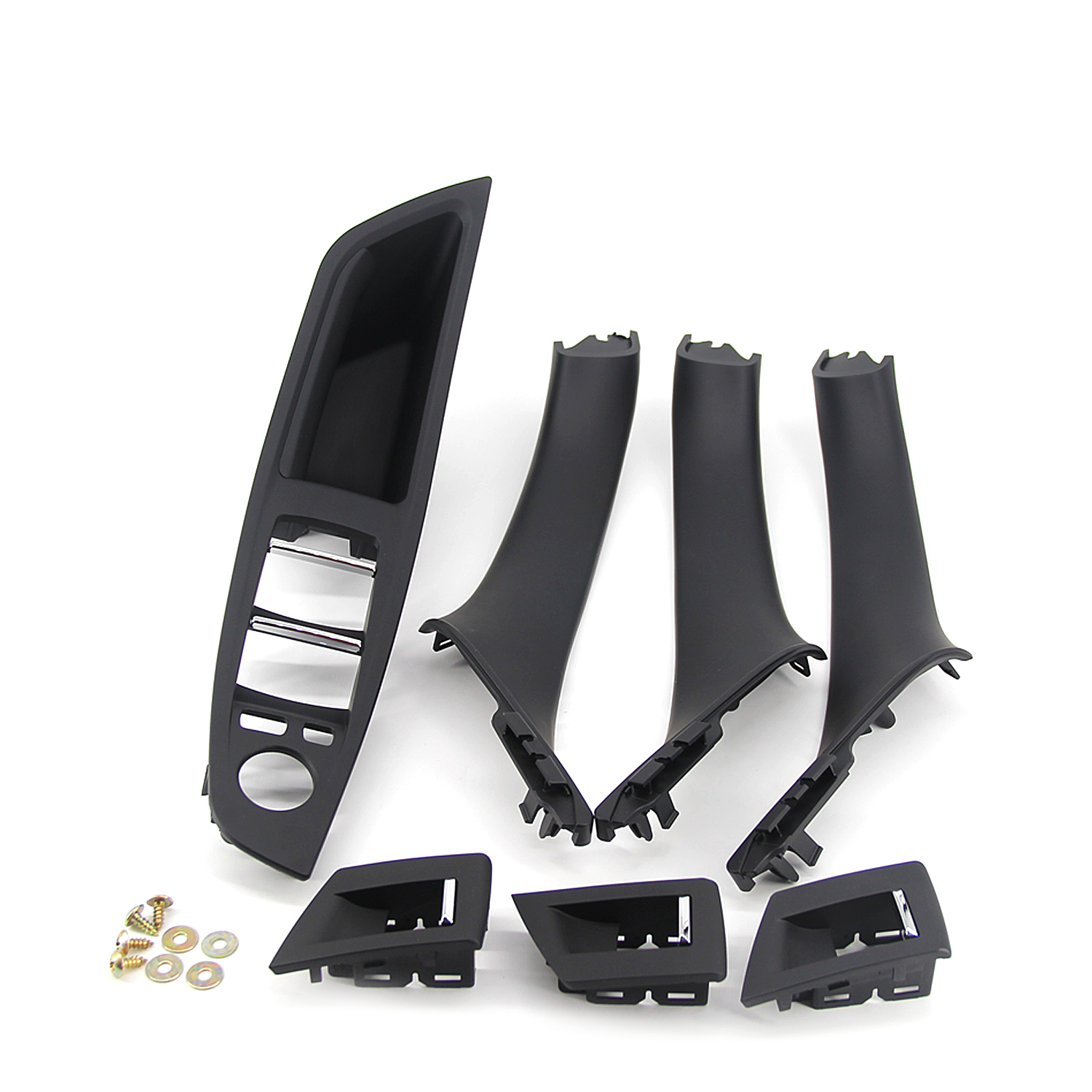2010-2016 LHD RHD car inner Door Handle (Black) Window Switch Panel 7 PCS SET 51417225873 For BMW 5 Series F10 F11 F18