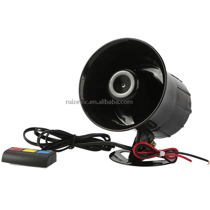 Car Warning Alarm Car Motor Horn 12V MIC System 6 Sound Loud Police Fire Siren Horn Speaker Loudspeaker