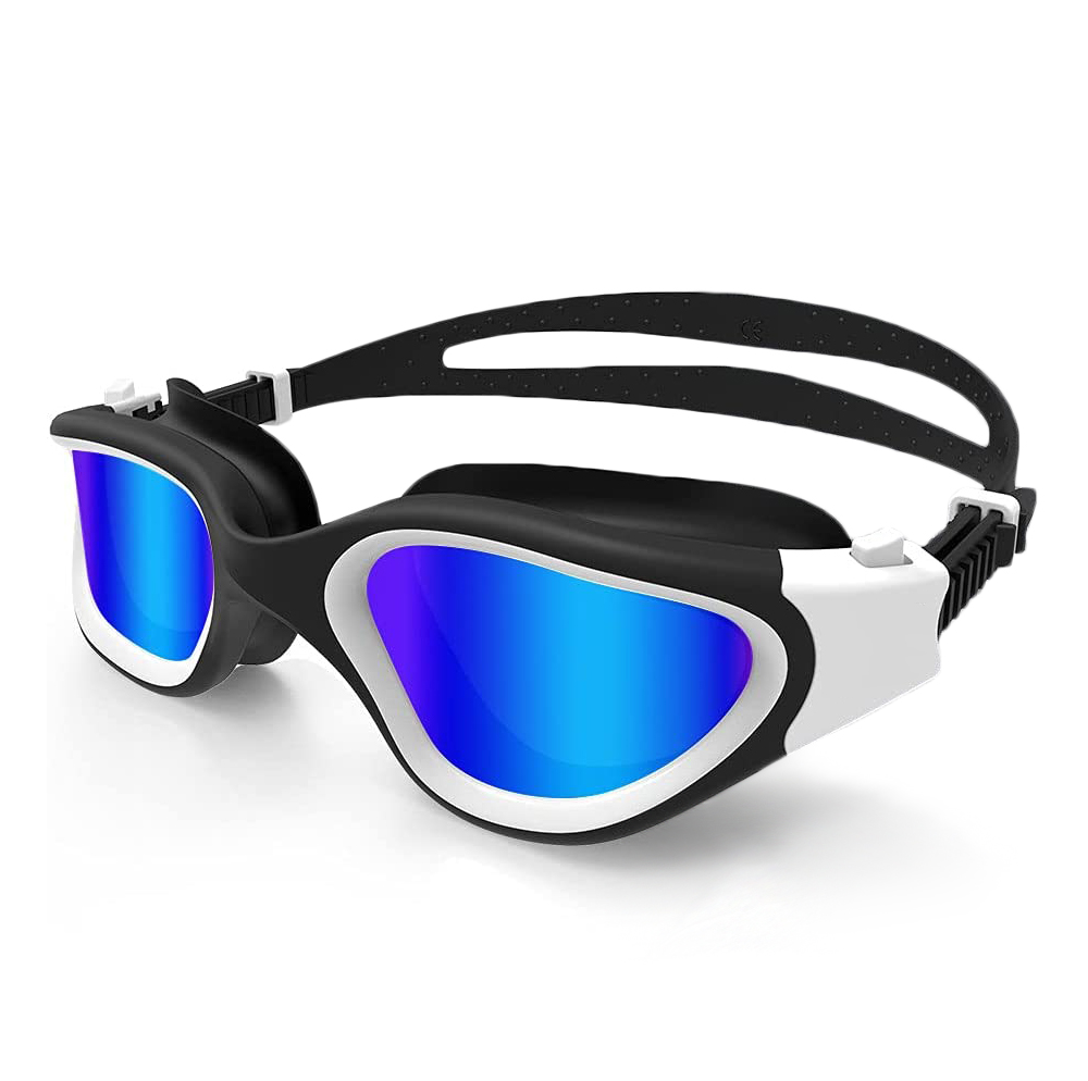 WHALE Wide View Polarized Swimming Goggles // Swim Workouts - Open Water // Indoor - Outdoor Line