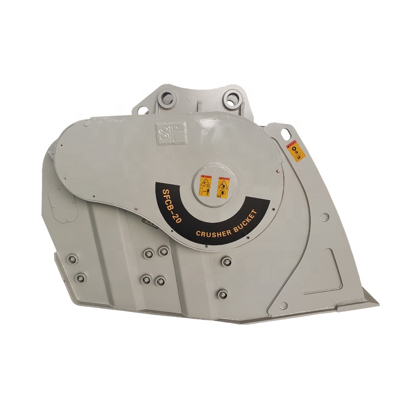 20 ton excavator crush bucket used for stones crushing jaw crusher buckets
