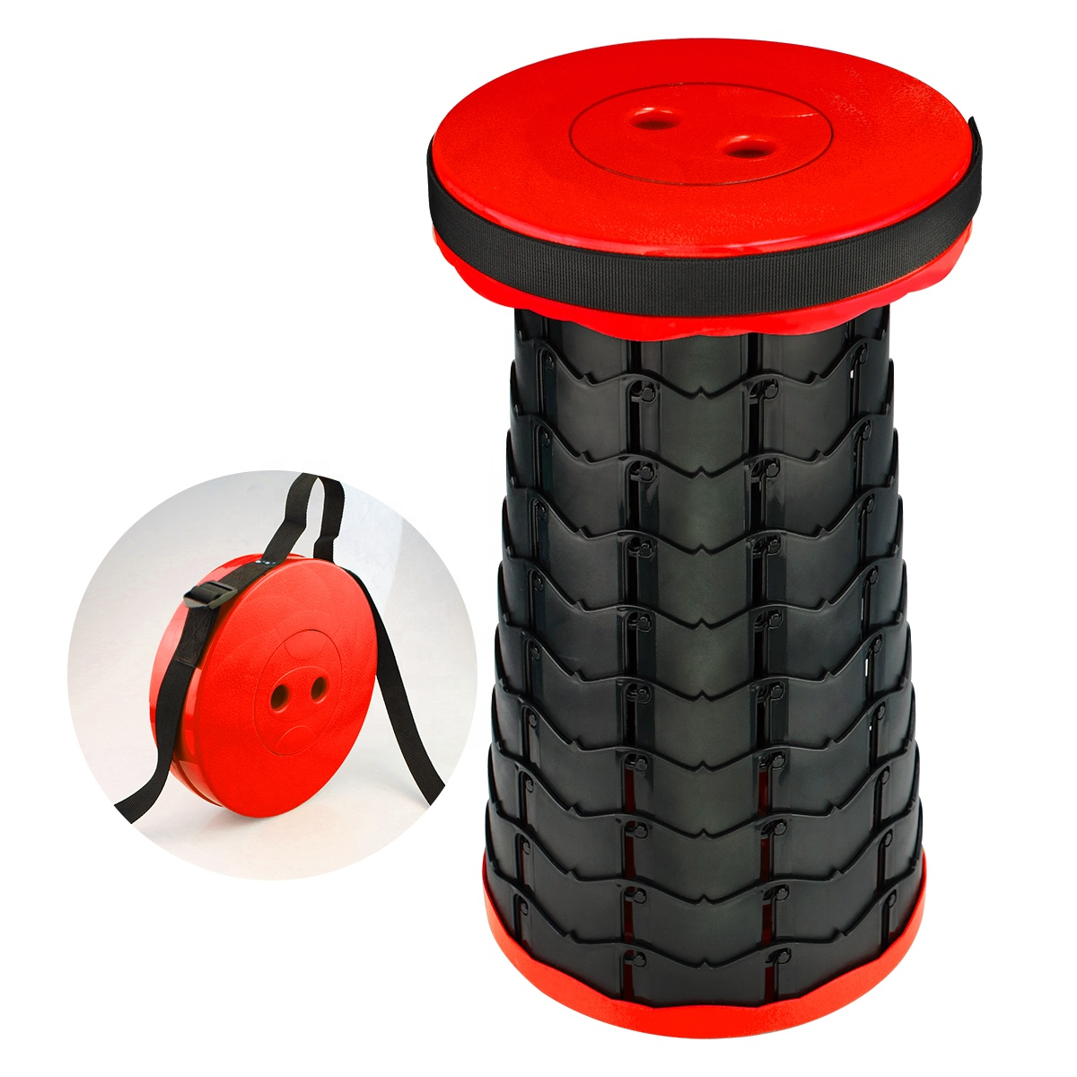 Hot Selling Portable Adjustable Folding Chair Telescopic Plastic Extension Stool For Fishing Camping Ourdoor Travel