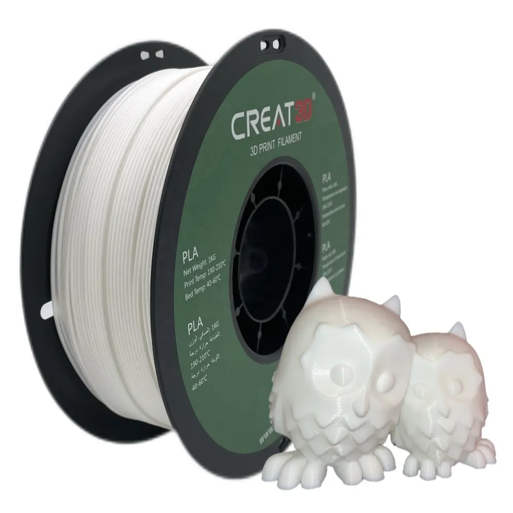 CREAT3D Factory Wholesale PLA / ABS / TPU / PETG / WOOD / HIPS / NYLON / PC 3D Printer Filament OEM / ODM 34 Colors 3D Filaments