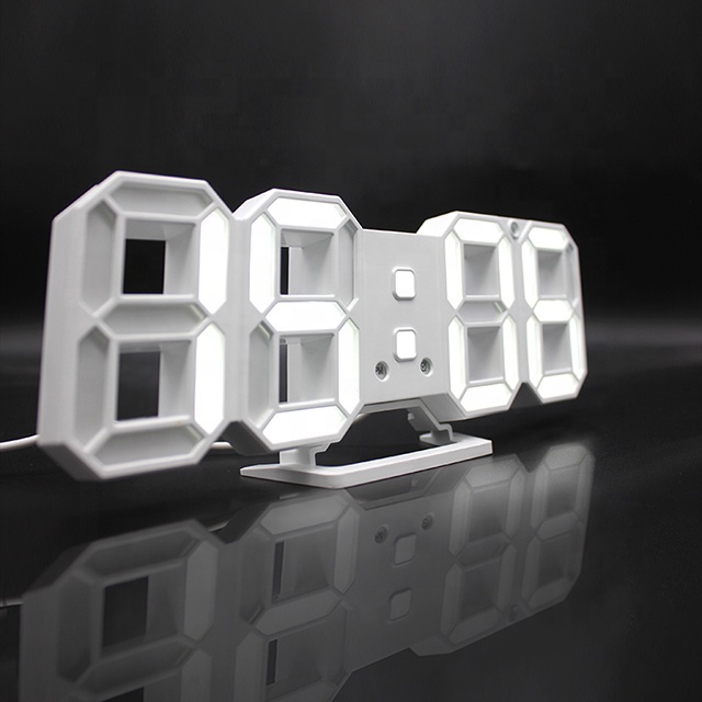 Современные настенные часы с дистанционным управлением, 3D светодиодные часы с креативным украшением для дома, Лидер продаж на Amazon
