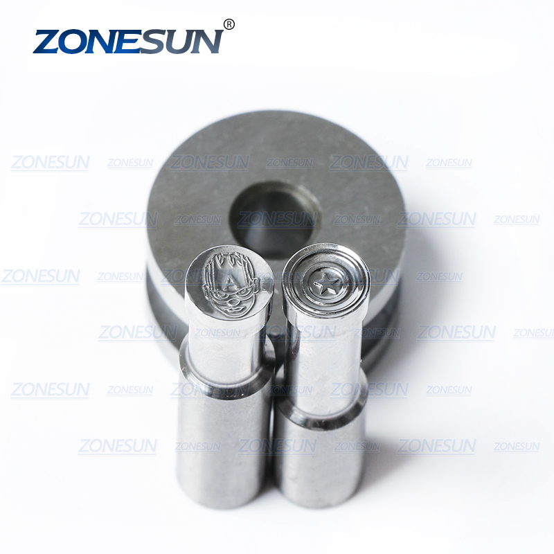 ZONESUN Captain Tablet Press 3D Mold Candy Milk Punching Die Custom Logo For Stamp Punch Moulds For TDP1.5