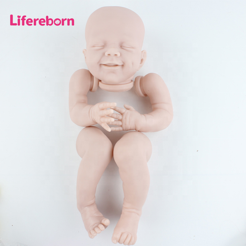 Lifereborn 20 inch real silicone bonecas newborn bebe reborn doll kits for crafts Christmas gift