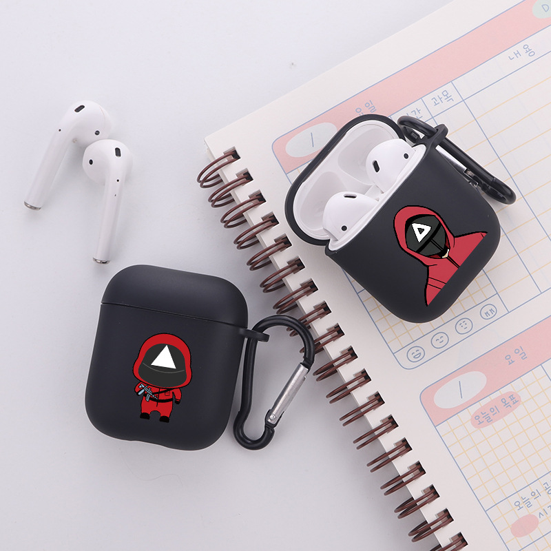 Лидер продаж, чехол для Airpods 1, 2, симпатичный чехол для игры кальмар, Круглый, с шестью героями мультфильмов, защита, ударопрочный чехол для беспроводных наушников Airpod Pro на заказ