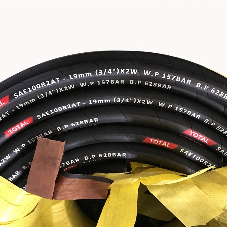 Semperit, стандарт OEM, высокое давление SAE100 R2, черный резиновый шланг